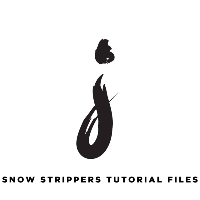 Snow Strippers Witch House Tutorial Files + Template