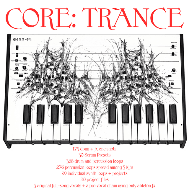 Core: TRANCE [1,000+ Templates, Midi, Synthloops, Drums, Drumloops, Serum Presets. FX + More For Modern Trance + Techno]